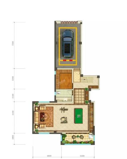 叠拼225-240㎡户型图