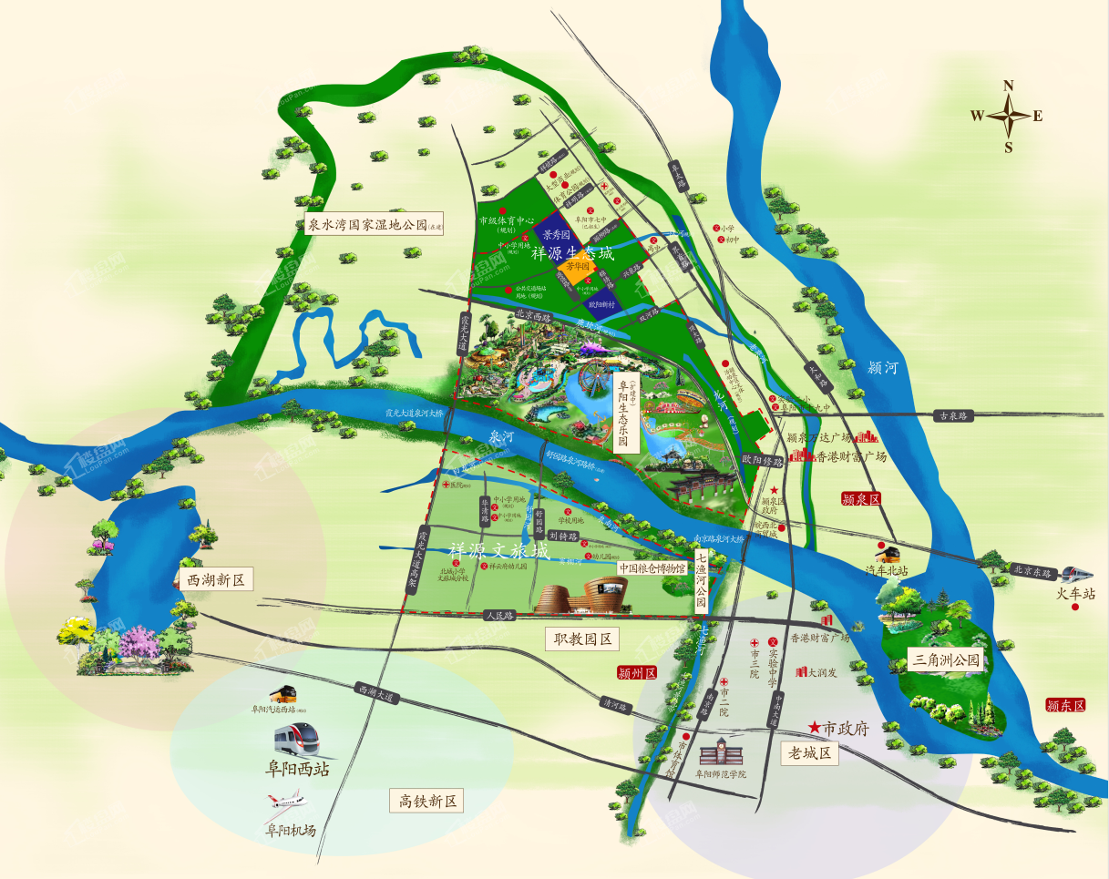 祥源·生态城 芳华园 项目位置图
