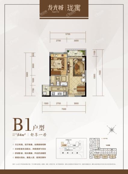 龙光城|珑寓B1户型