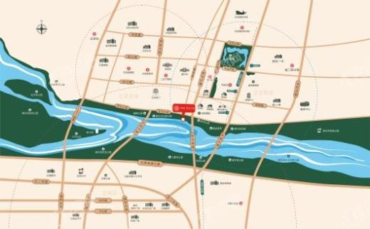 绿城·御河上院交通图