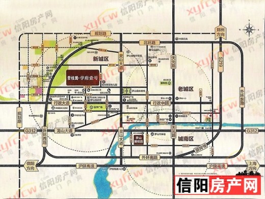 罗山碧桂园·学府壹号位置图