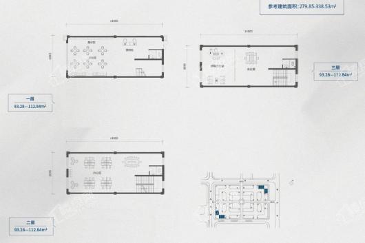 哈尔滨·哈南文化科技产业园6、9号楼A户型 3室3卫