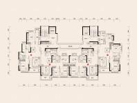 汀兰LT14户型- 3室2厅1卫1厨-建筑面积约108.28平米