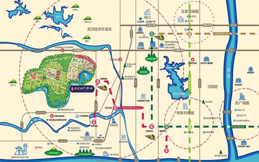 武汉恒大时代新城位置图