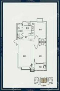 香溪美园户型 2室1厅1卫1厨