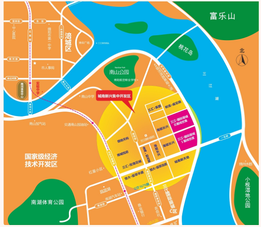 三江国际丽城·阅世集商铺位置图