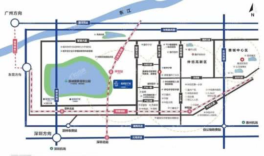 碧桂园潼湖科技小镇·科学城位置图