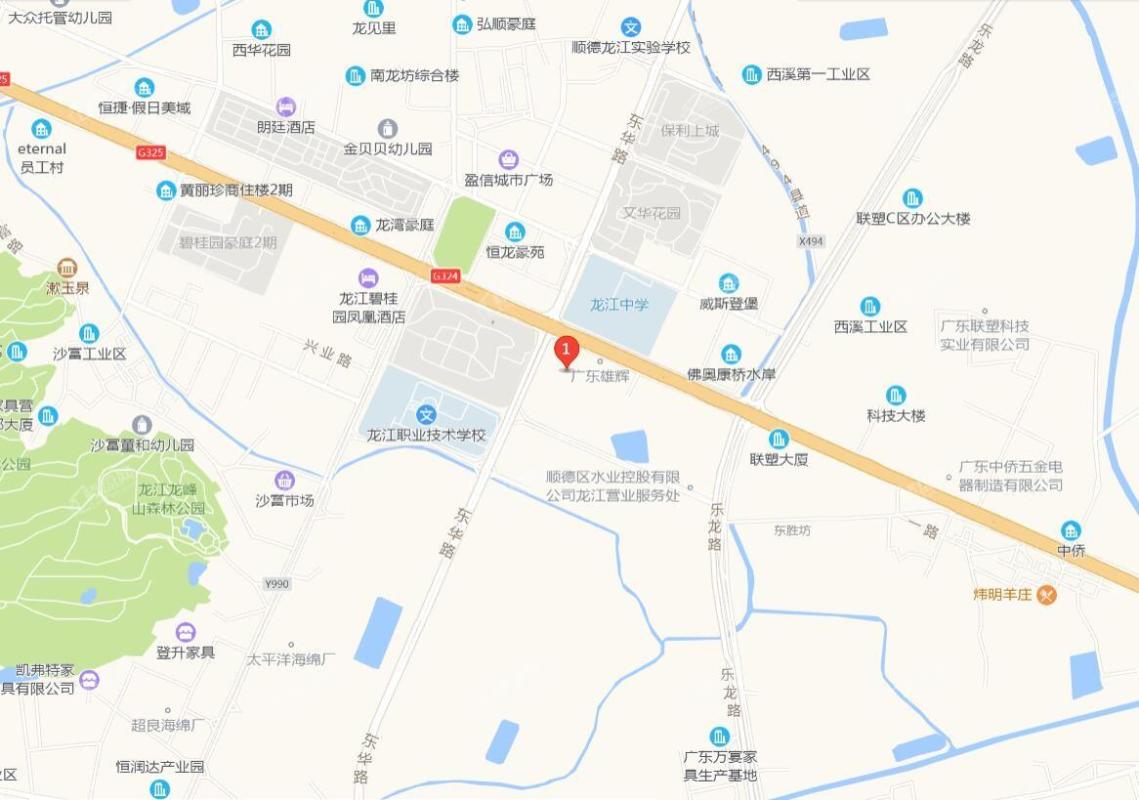 龙悦江山交通图