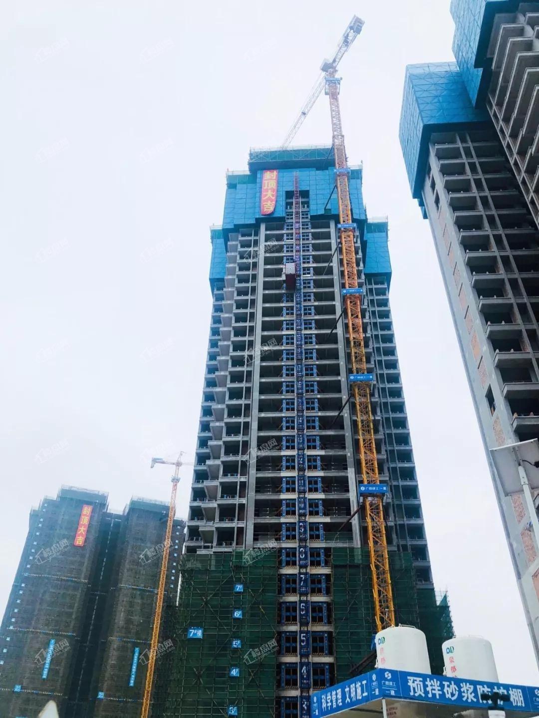 东方尊府7#楼封顶实景图（摄于2019-12）