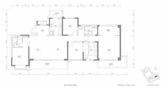 阳光城檀悦标准层C户型 4室2厅3卫1厨