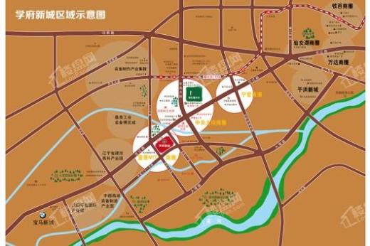 富景·学府新城交通图