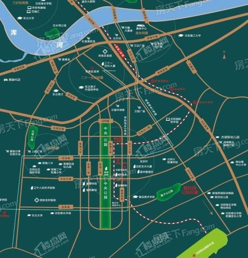 碧桂园公园印象交通图