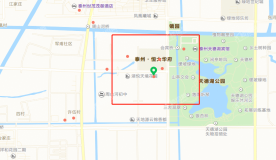 泰州恒大华府位置图