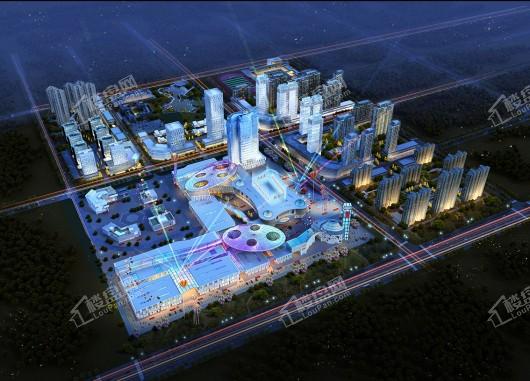 众安·青岛新城市项目夜景图