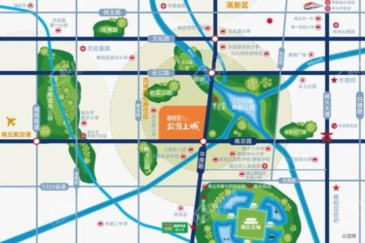 碧桂园·公园上城交通图