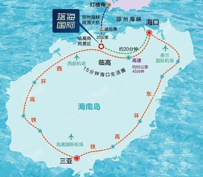 双杰蓝海国际交通图