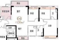 碧桂园·岭南盛世3座04户型 4室2厅2卫1厨