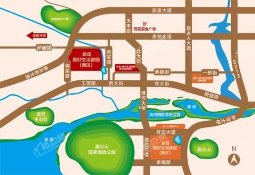 息县·美好生活家园交通图
