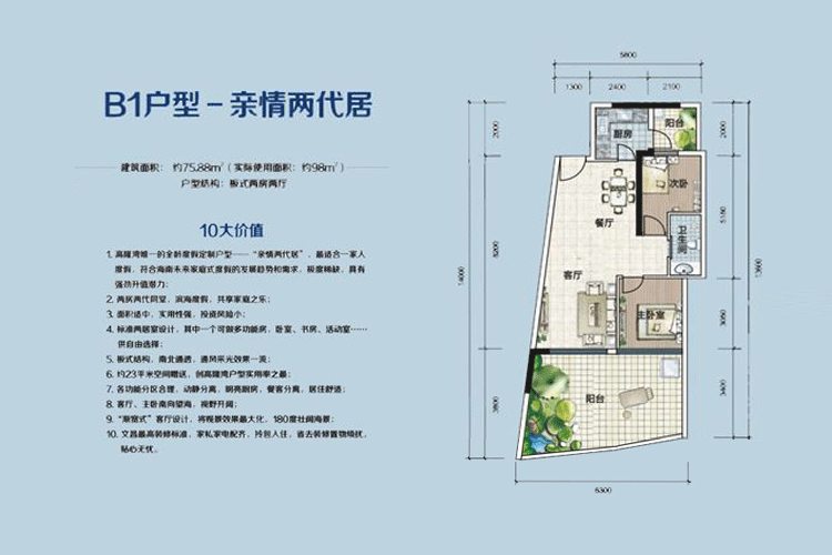 B1户型