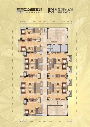 柏曼国际公寓（德阳·绵竹）酒店楼层平面图 11室