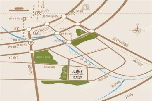 北京城建·海梓府·玫瑰墅交通图