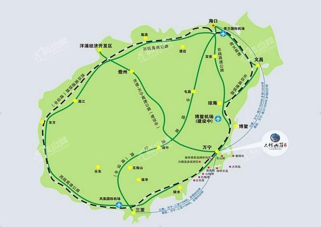 万宁·木棉山莊交通图