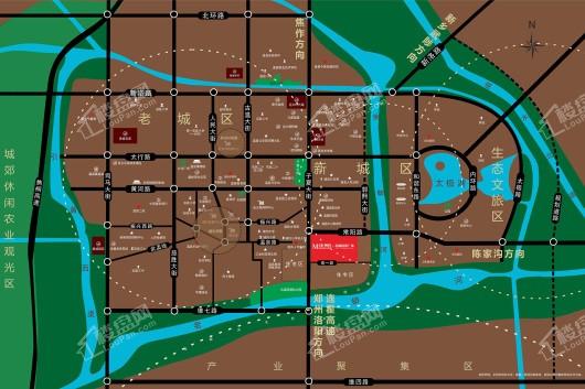 春城·国贸广场交通图