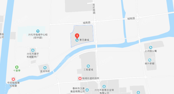 景范康城位置图