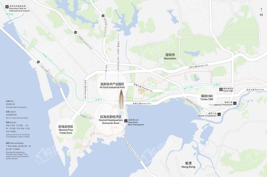 中国华润大厦交通地图