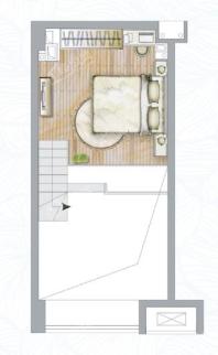 泉乐坊复式二层户型图菁樾B-2 1室1厅1卫1厨