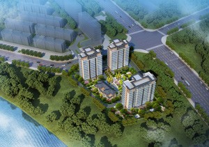 润圣豪园项目规划有三栋高层住宅和一栋3层低层住宅