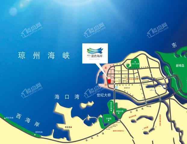 美丽沙蓝色海岸实景图