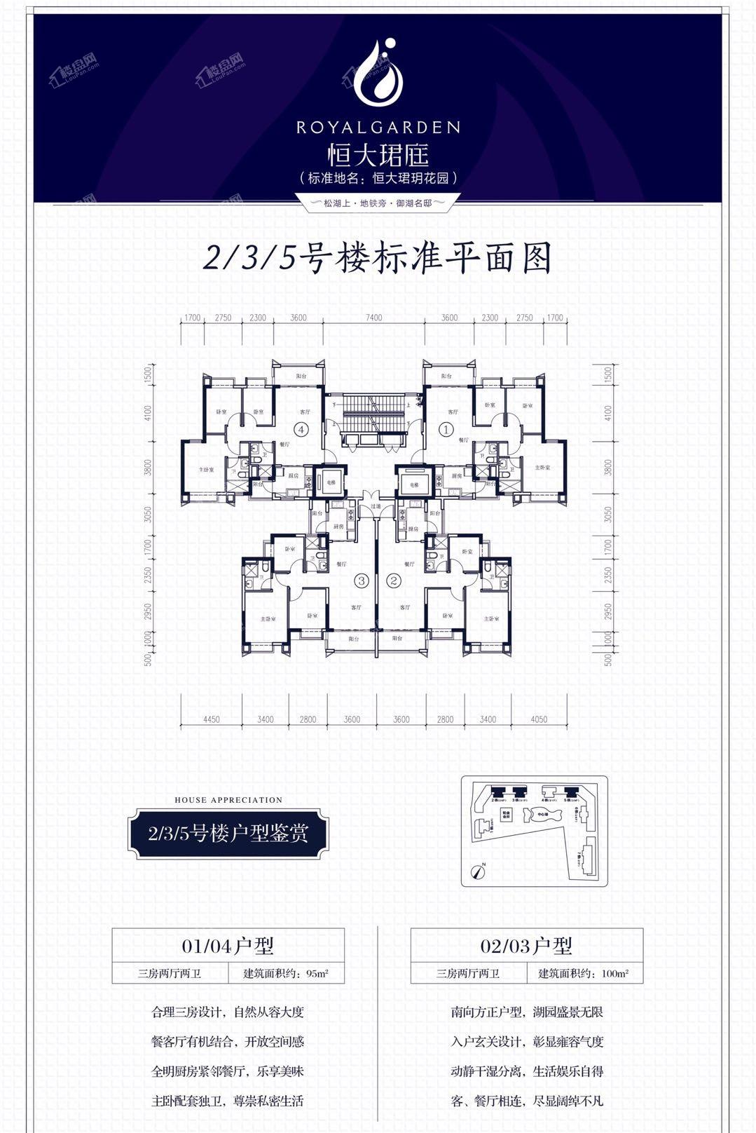 景德镇恒大珑庭户型图图片