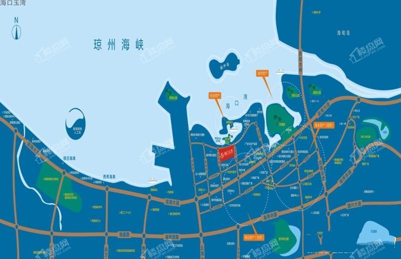 海口玉湾区位图