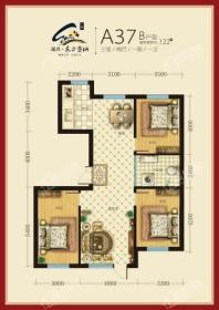 晟兴东方赛纳3室2厅1卫 2室122㎡(建面) 3室2厅1卫1厨