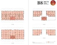 青怡坊昆蘭B8商业户型平面图 1室1厅1卫