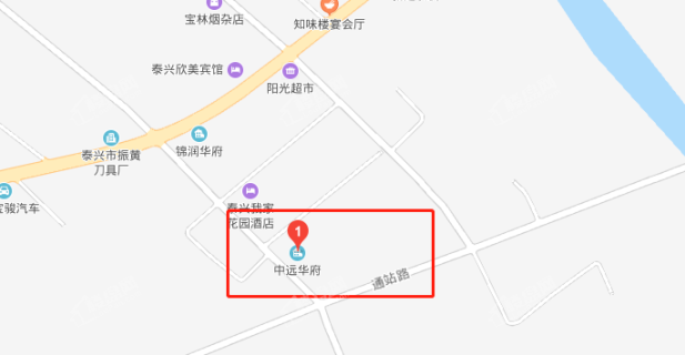 中远华府位置图