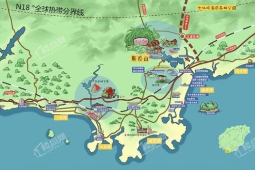 保亭那香山交通图