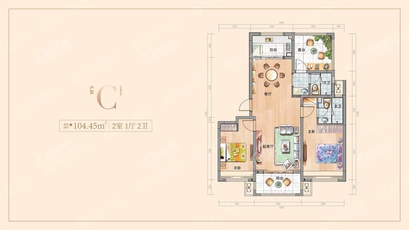 C户型104.45㎡