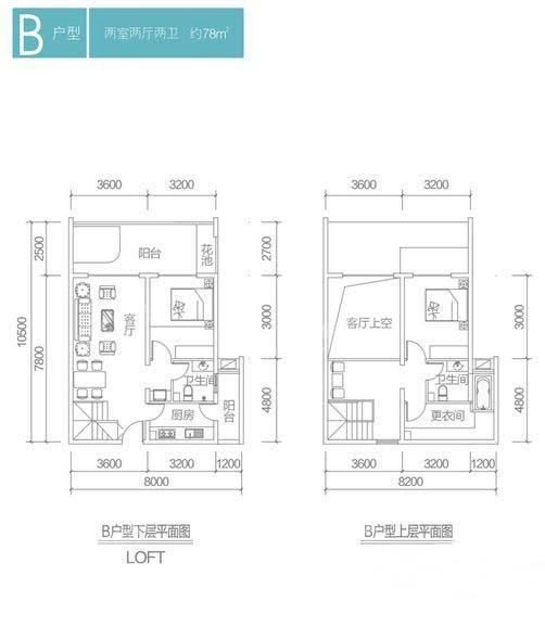 后海口B户型图