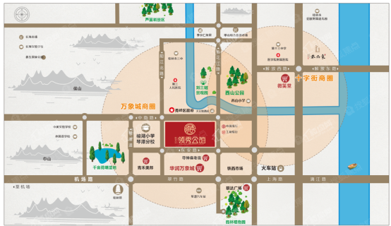 桂宏达·领秀公馆位置图