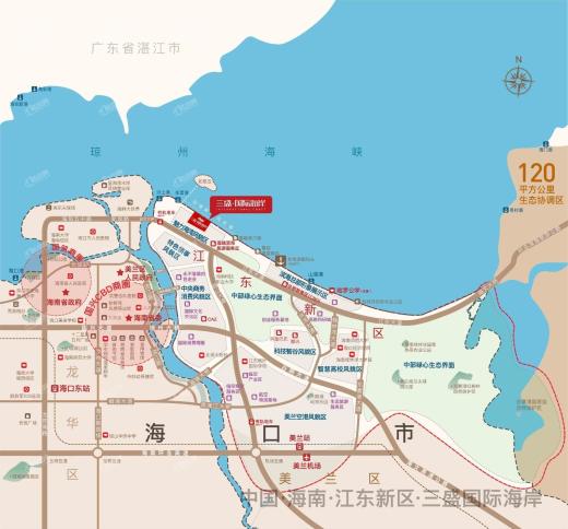 海南皇冠温泉海岸位置图