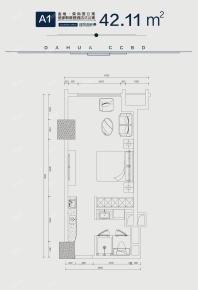大华尚府公寓42.11平米
