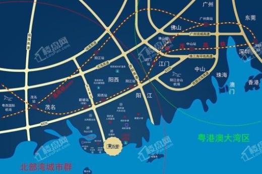 阳江富力湾交通图