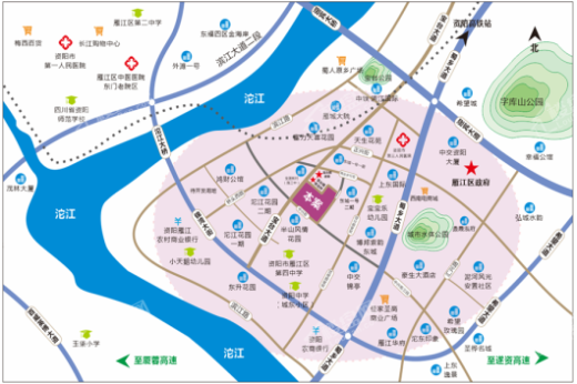 大地综合市场交通图