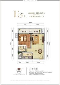 E5户型1房2厅1卫