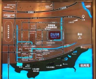 海伦堡氿月湾与上海的区位位置图以及周边配套示意图