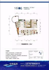 中海蓝湾二期1栋C户型