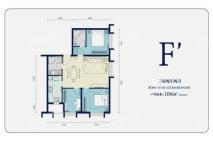 中交海河公馆标准层104平米F’户型 3室2厅2卫1厨