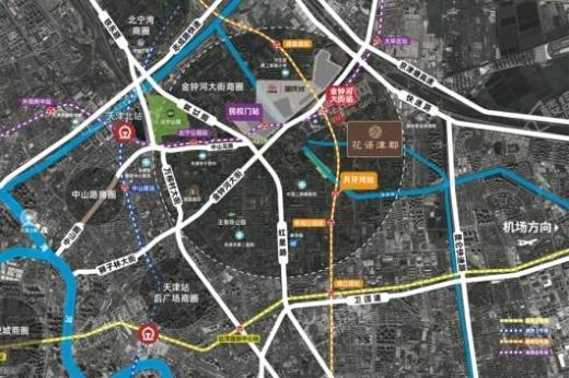 中国铁建花语津郡交通图